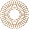 Ekena Millwork Cornelius Wood Fretwork Pierced Ceiling Medallion, Alder, 38"OD x 14 1/8"ID x 3/8"T CMWP38X0375CRAL - alternate 5